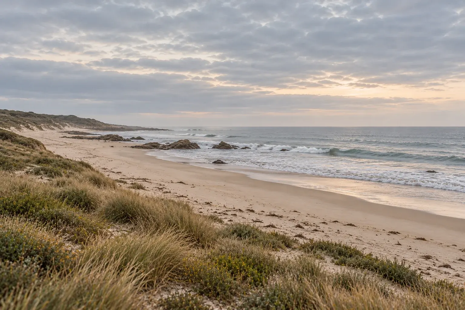 An impression of a quiet coastal afternoon
