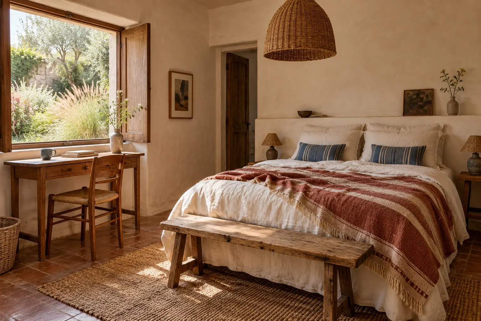 Dune Room: A small, thoughtful room with a view of the grasses.